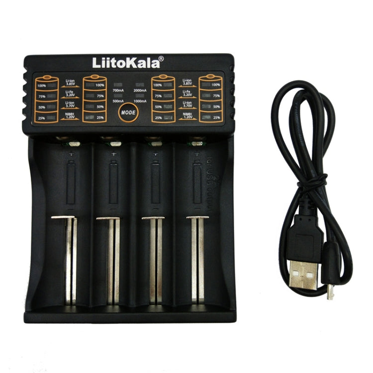 LiitoKala lii-402 4 in 1 Lithium Battery Charger for Li Ion IMR 18650, 18490, 18350, 17670, 17500, 16340(RCR123), 14500, 10440