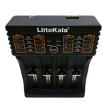 LiitoKala lii-402 Caricabatterie 4 in 1 per batterie litio
