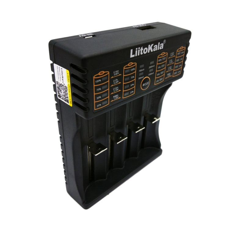 LiitoKala lii-402 4 in 1 Lithium Battery Charger for Li Ion IMR 18650, 18490, 18350, 17670, 17500, 16340(RCR123), 14500, 10440