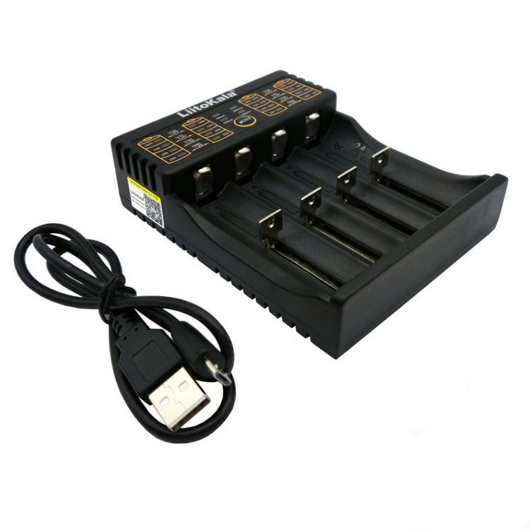 LiitoKala lii-402 Caricabatterie 4 in 1 per batterie litio