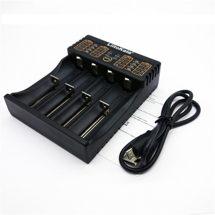 LiitoKala lii-402 4 in 1 Lithium Battery Charger for Li Ion IMR 18650, 18490, 18350, 17670, 17500, 16340(RCR123), 14500, 10440