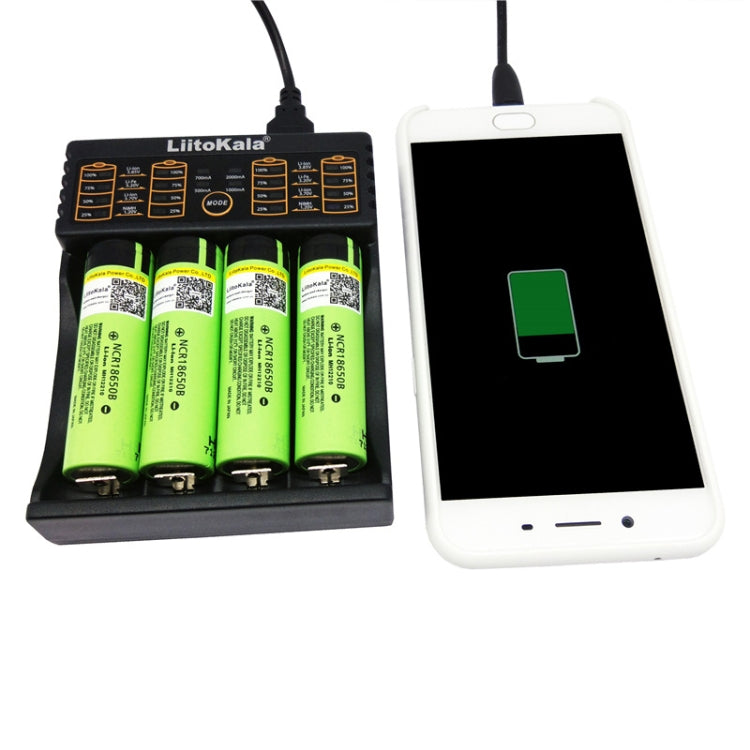 LiitoKala lii-402 Caricabatterie 4 in 1 per batterie litio