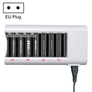 100-240V 8-Slot AA &amp; AAA Battery Charger, EU Plug