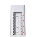 Caricabatterie 8 slot per batterie AA e AAA 100-240V UK