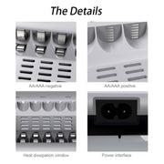 100-240V 8 Slot AA &amp; AAA Battery Charger UK Plug