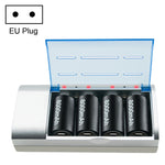 Caricabatteria 4 slot per batterie AA AAA C D 100-240V