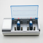 Caricabatterie 4 slot per batterie AA AAA C D spina AU