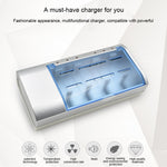 Caricabatterie 4 slot per batterie AA AAA C D spina AU