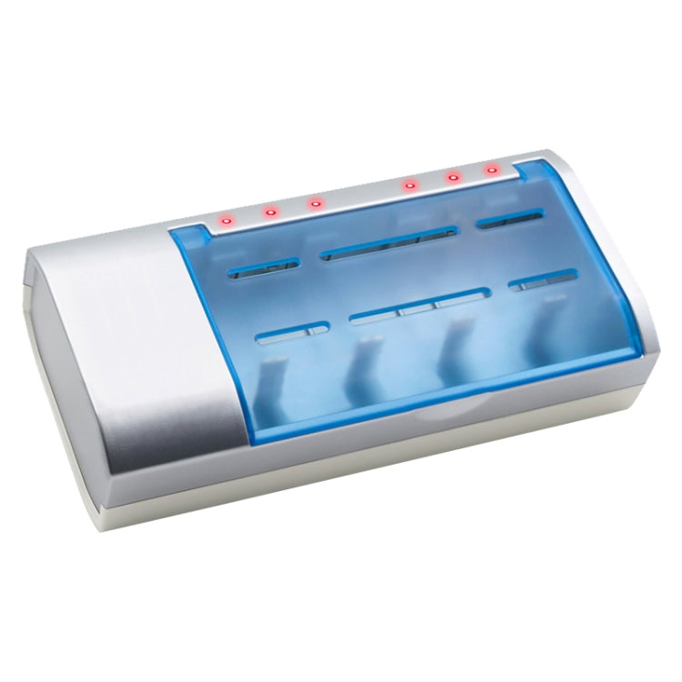 Caricabatterie 4 slot per batterie AA AAA C D 100-240V