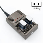 Caricabatterie 4 slot per batterie AA, AAA e Ni-MH 9V