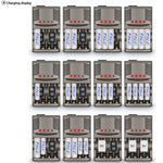 Caricabatterie 4 slot per batterie AA, AAA e Ni-MH 9V