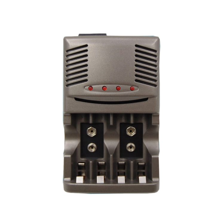 Caricabatterie 4 slot per batterie AA, AAA e Ni-MH 9V