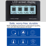 Caricabatterie micro USB 4 slot per batterie 3,7 V con LCD