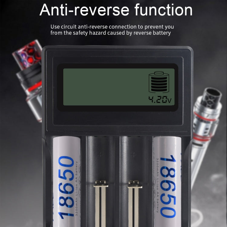 Caricabatterie micro USB 4 slot per batterie 3,7 V con LCD