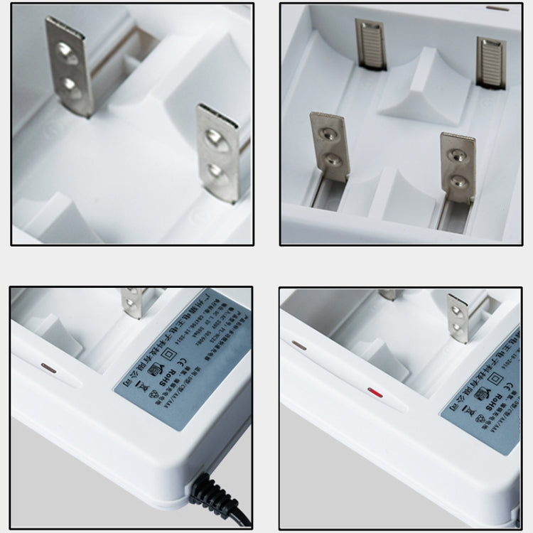 Caricabatterie 220V 2 slot per batterie AA, AAA, C e D