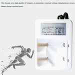 Caricabatterie 220V 2 slot per batterie AA, AAA, C e D