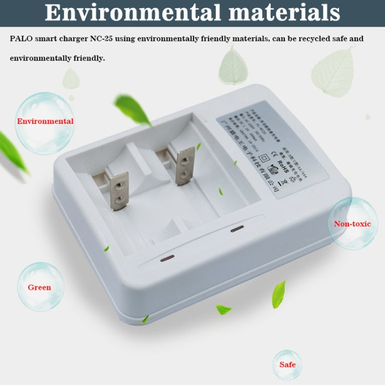 Caricabatteria CA 220 V a 2 slot per batterie AA, AAA e C/D, spina CN