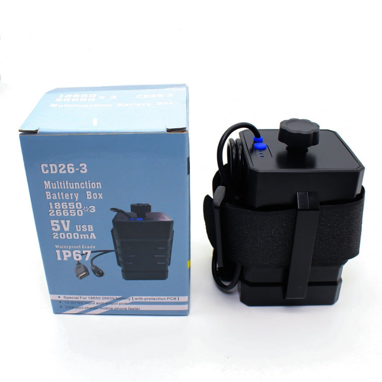 Scatola Batteria Impermeabile 12V con USB