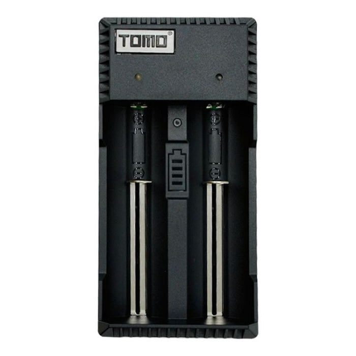Caricabatterie intelligente USB TOMO V6-2 con indicatore luminoso per batteria agli ioni di litio 18650/18500/17650/16340/14500/10500/batteria AA/AAA, TOMO V6-2