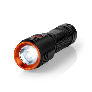 LED Torch | Battery Powered | 3.7V DC | 20W | N/A | Batteries included | Rechargeable | Rated luminous flux: 2000 lm | Light range: 180m | Beam angle: 10°