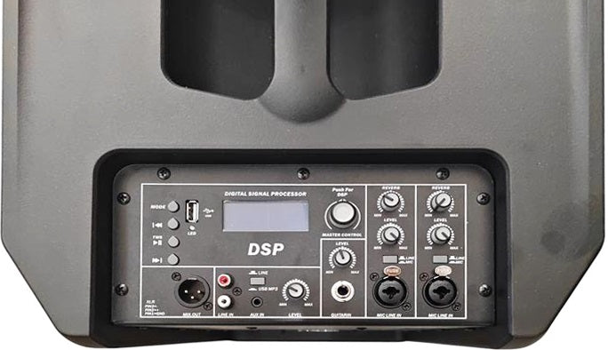 Sistema audio con colonna 1500W con Bluetooth ed effetti DSP LY-12S