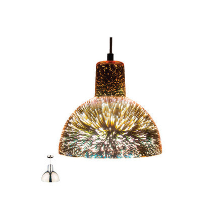 Lampadario in vetro cromato 1xE27 Ø20cm 8698553607245 4102450 M110