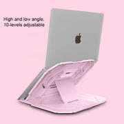 Staffa di raffreddamento multifunzione T3 dal design cavo con angolo regolabile a 10 livelli per notebook, MacBook, iPad, telefoni cellulari, T3 (White), T3 (Black), T3 (Pink), T3 (Blue)