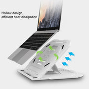 Staffa di raffreddamento multifunzione T3 dal design cavo con angolo regolabile a 10 livelli per notebook, MacBook, iPad, telefoni cellulari, T3 (White), T3 (Black), T3 (Pink), T3 (Blue)