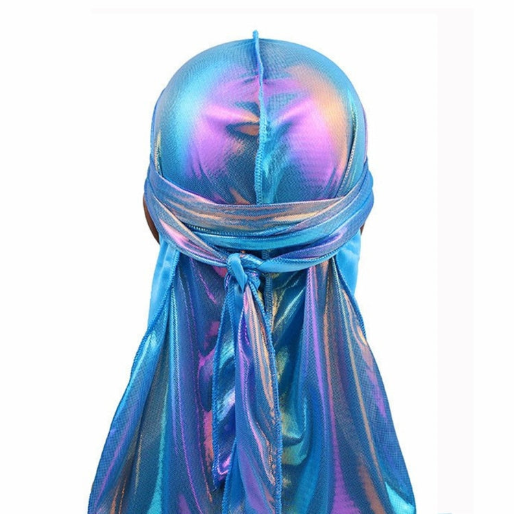 a-3 Cappello da pirata a coda lunga imitazione seta laser Fazzoletto da cappello con mantello hip-hop