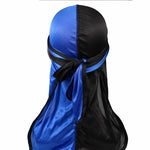 Cappello da pirata a coda lunga in raso di seta bicolore Cappello da turbante Cappello da chemioterapia