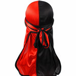 Cappello da pirata a coda lunga in raso di seta bicolore Cappello da turbante Cappello da chemioterapia