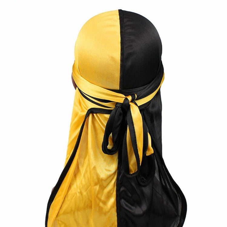 Cappello da pirata a coda lunga in raso di seta bicolore Cappello da turbante Cappello da chemioterapia