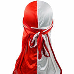 Cappello da pirata a coda lunga in raso di seta bicolore Cappello da turbante Cappello da chemioterapia