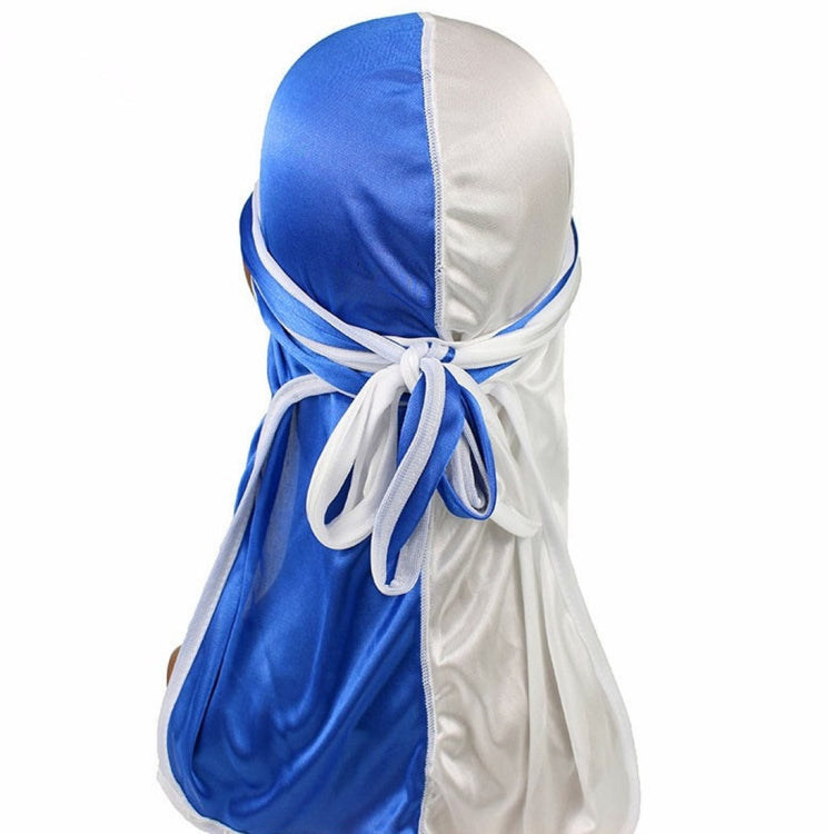 Cappello da pirata a coda lunga in raso di seta bicolore Cappello da turbante Cappello da chemioterapia