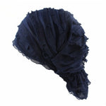 Berretto impilabile musulmano Berretto turbante pieghevole in chiffon Berretto chemioterapico