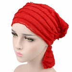 Berretto impilabile musulmano Berretto turbante pieghevole in chiffon Berretto chemioterapico