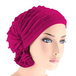 Berretto impilabile musulmano Berretto turbante pieghevole in chiffon Berretto chemioterapico