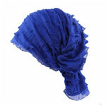 Berretto impilabile musulmano Berretto turbante pieghevole in chiffon Berretto chemioterapico