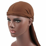 Cappello a coda lunga elastico hip-hop con foulard da basket da strada maschile