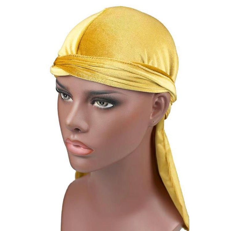 Berretto turbante in velluto Cappello da pirata a coda lunga Berretto chemioterapico