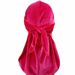 Berretto turbante in velluto Cappello da pirata a coda lunga Berretto chemioterapico