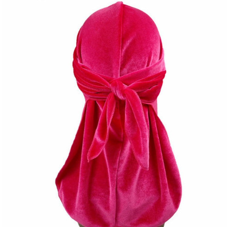 Berretto turbante in velluto Cappello da pirata a coda lunga Berretto chemioterapico