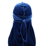 Berretto turbante in velluto Cappello da pirata a coda lunga Berretto chemioterapico