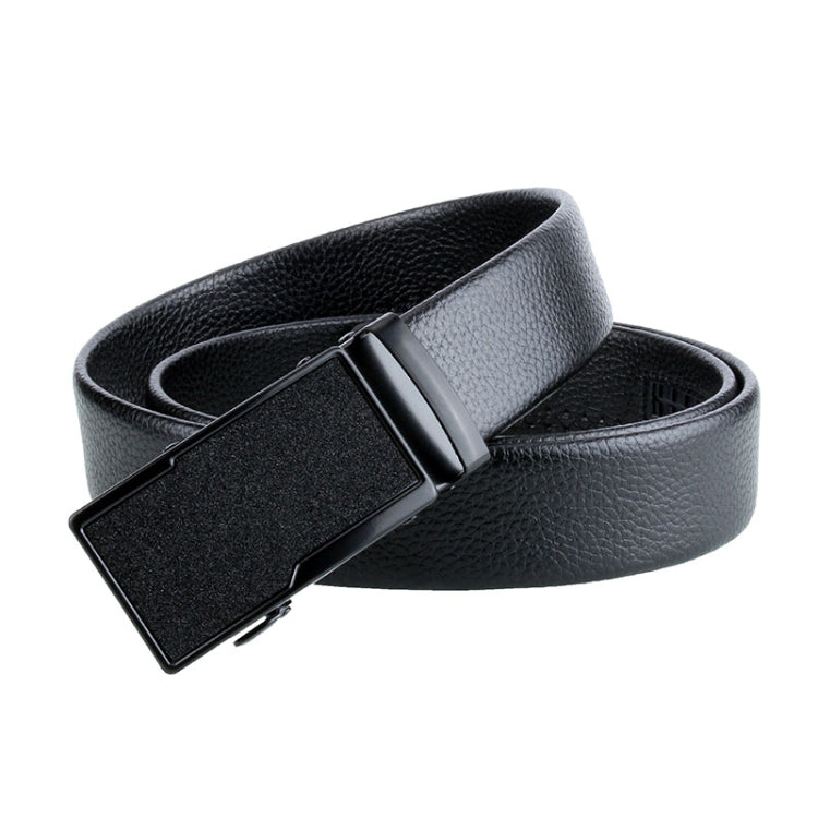 Dandali GD821 Cintura da uomo in pelle avvolgente con fibbia automatica a doppio bordo, dimensioni: 120 cm