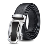 Dandali GD835 Cintura da uomo in pelle avvolgente con fibbia automatica a doppio bordo, lunghezza: 120 cm