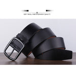 Dandali YY25 Cintura da uomo in pelle con fibbia retrò moda, lunghezza: 110 cm, YY25