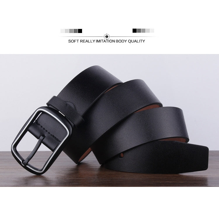 Dandali YY25 Cintura da uomo in pelle con fibbia retrò moda, lunghezza: 110 cm, YY25