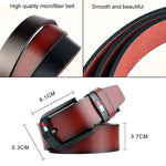 Dandali L8033 Cintura da uomo in pelle con fibbia ad ardiglione anticata casual retrò, dimensioni: 125 cm, L8033