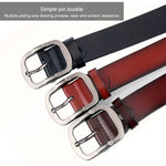 Dandali L8034 Cintura da uomo casual in pelle con fibbia anticata, dimensioni: 110-125 cm, L8034