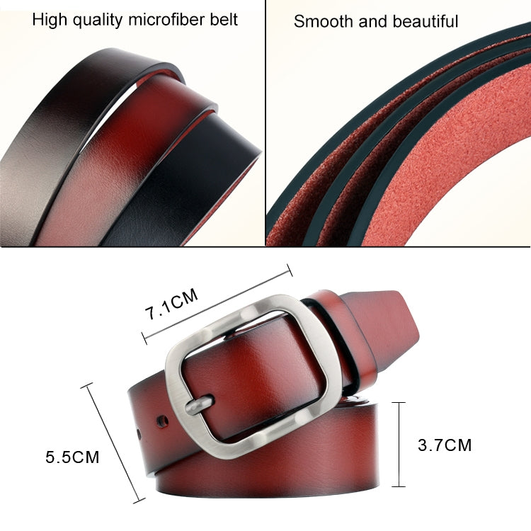 Dandali L8034 Cintura da uomo casual in pelle con fibbia anticata, dimensioni: 110-125 cm, L8034